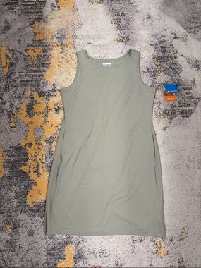 Columbia Olive Green Asymmetrical Tank Dress